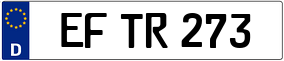 Trailer License Plate